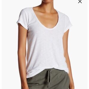 James Perse White Short Sleeve Tee